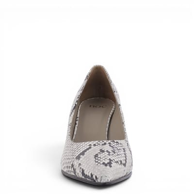 Noë Shoes Nirma Pump White-Black Snake