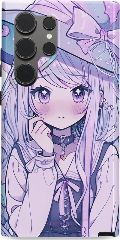 Casetastic Hoesje Geschikt voor Samsung S24 Ultra - Stijlvolle Beschermende Duo-layer Case - Yume Meisje