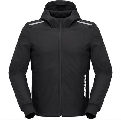Spidi Hoodie Armor Light Black S - Maat - Jas