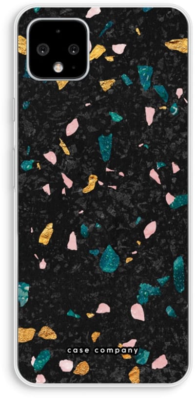 Case Company® - Hoesje geschikt voor Google Pixel 4 XL hoesje - Terrazzo N°10 - Soft Cover Telefoonhoesje - Bescherming aan alle Kanten en Schermrand