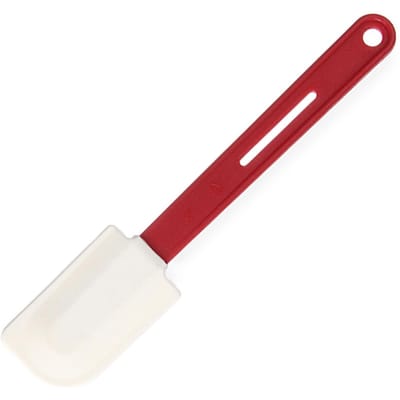 HENDI Pannenlikker – siliconen blad – PA kunststof greep – 266x55 mm – rood