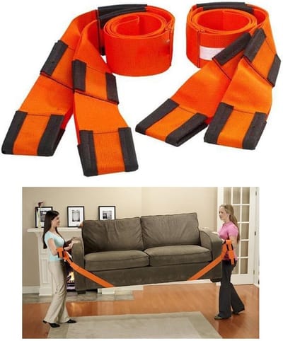 2-delige tillen riem voor meubels en verhuizen - ergonomische draagriem voor zware lasten