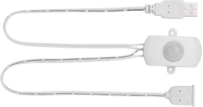 Dailygoody - USB Bewegingssensor - Infrarood Detectie - Automatische Schakelaar - Wit - Geschikt voor LED Strips en Huishoudelijk Gebruik...