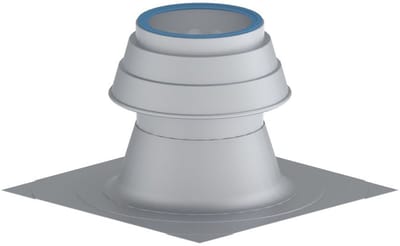 Remeha ALU-opzetstuk met achterventilatie, DN 80, M85049ALU