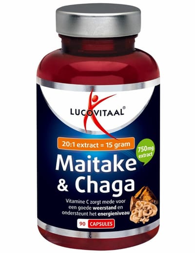 Lucovitaal Maitake & Chaga - 2 x 90 capsules - Voordeelverpakking