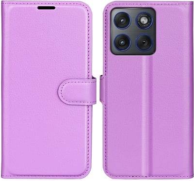 Coverup Hoesje - Geschikt voor Motorola Edge 70 Hoesje - Coverup Book Case - Paars
