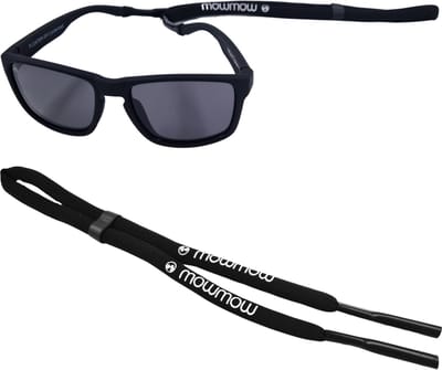 MowMow® Brillenkoord drijvend | Zonnebrillenkoord Sport | Verstelbaar | Zwart