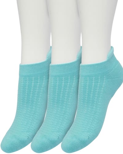 Bonnie Doon Sneaker Sokken Deluxe Dames Mint Groen maat 36/42 - 3 paar - Badstof Binnenzool - Gladde teennaad - Comfortabele Elastische Bovenzijde - Zacht Hiel Kussen houdt Vuil tegen - Geschikt voor Sport - Sneakersokken - Mintgroen - OL2214023.284