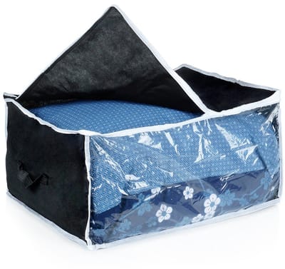Opbergtas voor Beddengoed 81 l - Opbergzak - Organizer voor Dekbed Kleding - Opslag - Onderbed - Draagtas