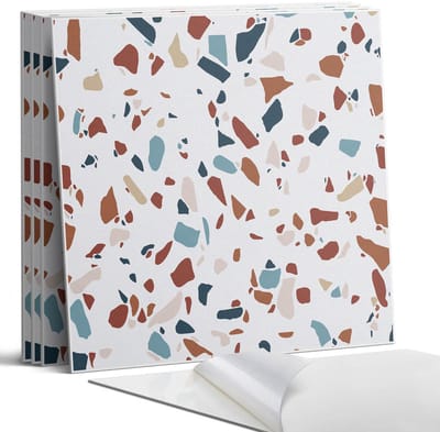 Coloray Wandpanelen Zelfklevend - Abstract mozaïekpatroon Zelfklevende Wandpanelen - 50 cm x 50 cm - Wit Wandpaneel PVC - 4 stuks - Texturen Wandpanelen Zelfklevend - Wandpaneel Keuken - Wandpanelen Badkamer