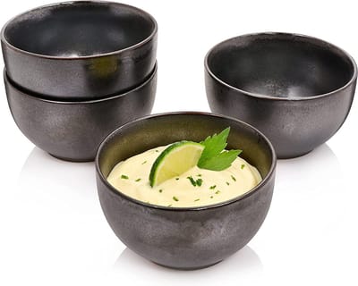 Dessertkom set Tombey, 4-delige dessert kom set van aardewerk, inhoud: 400 ml