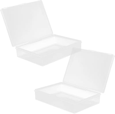 Kaartenhouder Opbergdoos - Kaartopslag - Kaarten Organiseren - Transparant Plastic - 9.8x7.4x2.5CM - Transparant