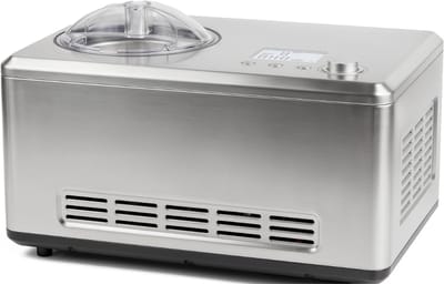 JCP® Ijsmachine - Capaciteit 2 Liter - Ijsmachine Zelf Vriezend - Softijs Machine voor Thuis - Zilver - 42cm x 29cm x 22cm