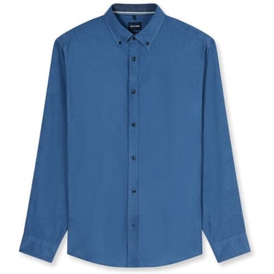 OLYMP Casual Overhemd, Regular Fit, Button-down, Blauw