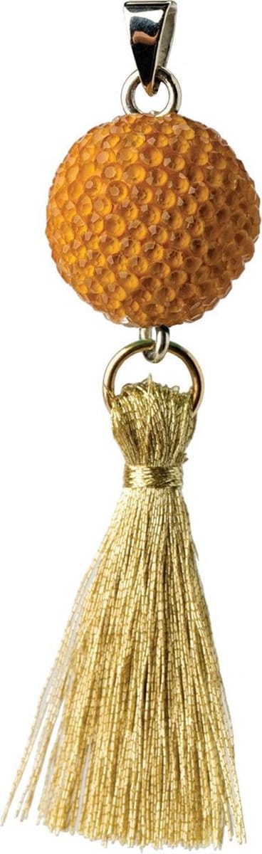 Babylonia - Bola Zwangerschapsjuweel - Met Belletje & Koordje - Yellow Tassel