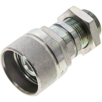 Stalen DN 12.5 Hydraulische Koppeling Insteeknippel 18 mm L Knelring Schotkoppeling ISO 14541/8434-1 D M36 x 2