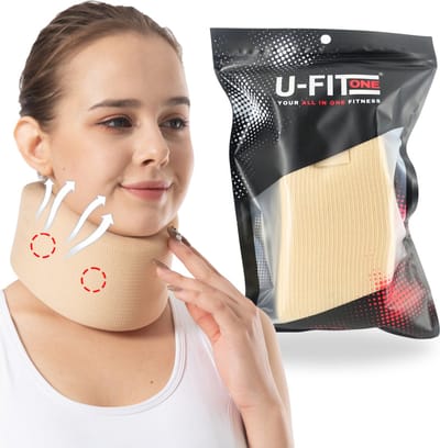 U Fit One Nekbrace - Nekhulp - Nek bandage - Nekklachten - Nekkramp - Nek brace - Maat: S
