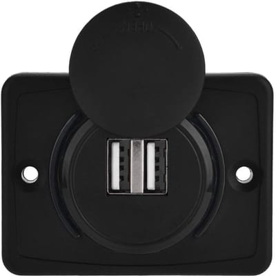 Dailygoody - USB Socket - Dubbele Oplader - 12V voor Auto en Caravan - Ideaal voor Motoren - Handig voor Reizen - Geschikt voor Meerdere Apparaten - C