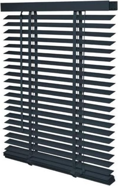 Timlux - Houten Jaloezie - 50 mm - Donkergrijs - 110x175 cm