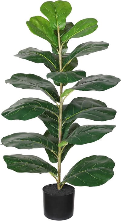 Kunstmatige Fiddle Leaf Vijgenboom Plant - Faux Ficus Lyrata voor Woonkamer en Tuin Decoratie