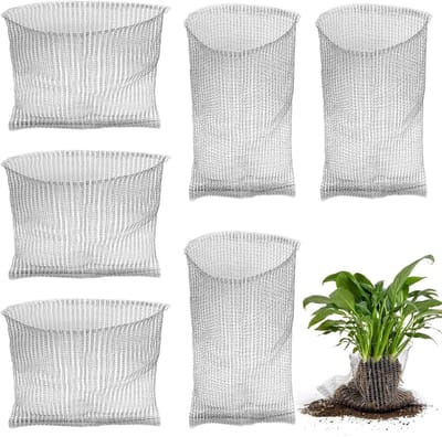 6 Pcs Plant Baskets Vole Muzzle Protection, 12 x 6 Inches / 10 x 9 Inches Stainless Steel Root Protection, Stainless - ShopVlot