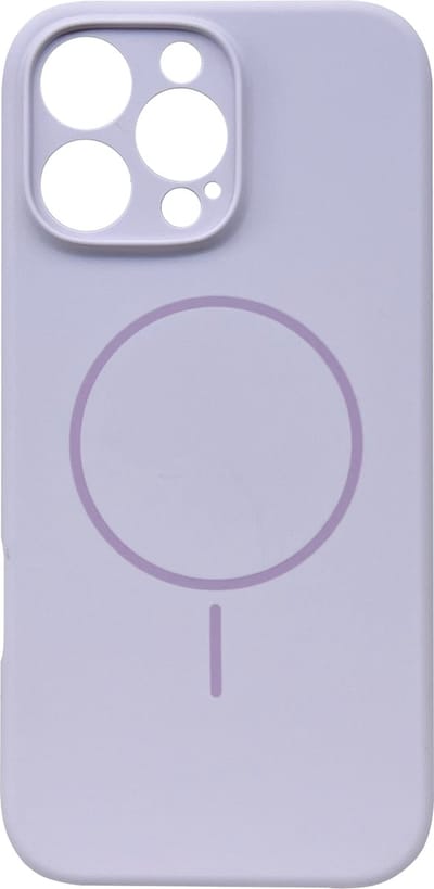 Casemania Hoesje Geschikt voor Apple iPhone 16 Pro - Paars - Zachte Liquid Siliconen Back Cover Case - Geschikt voor MagSafe - Zeer Sterke Magneet - Telefoon hoes met Camera Bescherming