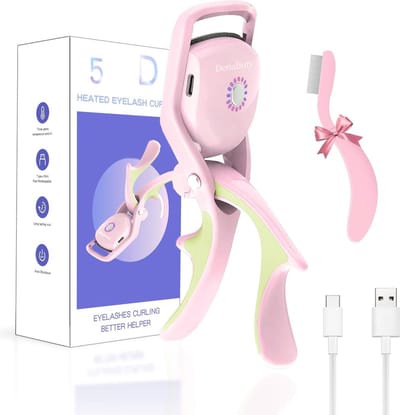 Verwarmde Elektrische Wimperkruller met 3 Verwarmingsmodi - Draagbare USB Oplaadbare Wimperkruller voor Perfect Gekrulde Wimpers