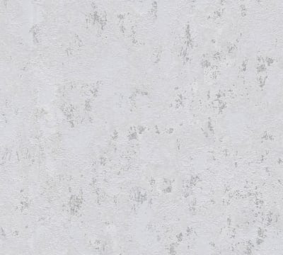 STRUCTUUR BEHANG | Basic - Grijs Zilver Metallic - A.S. Création Casual Living