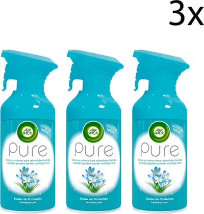 Air Wick Luchtverfrisser Spray - Pure Lentedauw 250ml x3