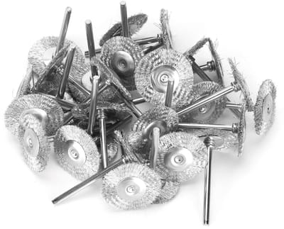 Set van 30 Draadborstels voor Polijsten, Inclusief Messing en Stalen Borstels voor Rotatietools en Accessoires