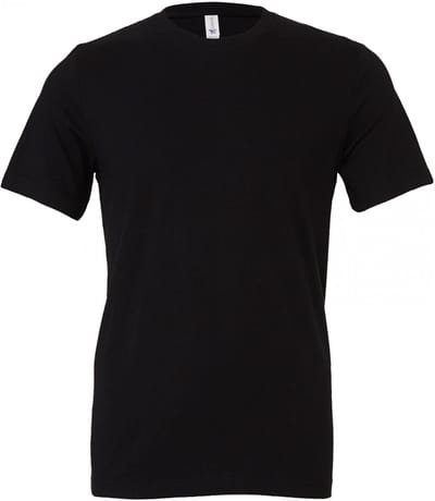 Bella+Canvas Unisex Jersey Short Sleeve Tee CV3001 - Black - M