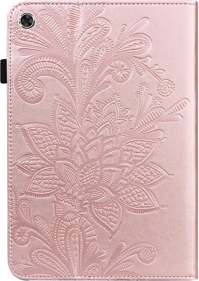 Coverup Tablethoes geschikt voor Samsung Galaxy Tab A8 10.5 (2021) Hoesje - Bloemen Book Case - Rose Gold