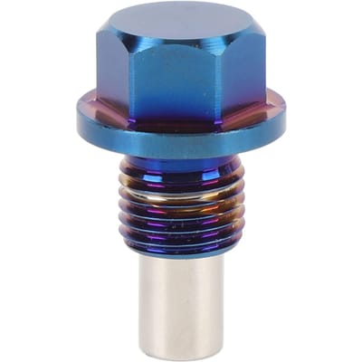 Magnetische Oliedraainippel M12x1.25 Ti-legering Carteraftapbout met 3 Pakkingen Lekvrije Vervanging Auto Accessoires