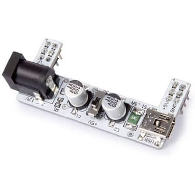 Whadda Voedingsmodule Voor Breadboard 2-kanalen 3,3/5v Staal