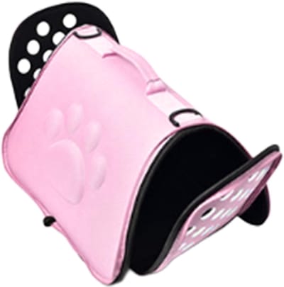 Dierendraagtas - Reistas Huisdieren - Veilig Vervoer - Anti-verbrijzeling Structuur - 54x34x34 cm - Roze