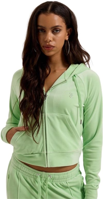 Juicy Couture Juicy Couture Madison Col Out Hoodie GROEN - Maat M