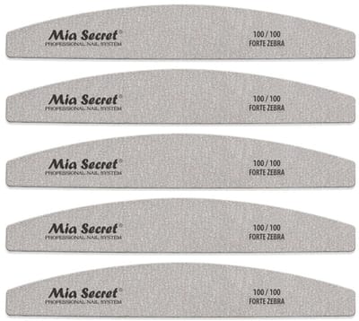 Forte Zebra Halfmoon Nagelvijl 100/100 Roze (5stuks)