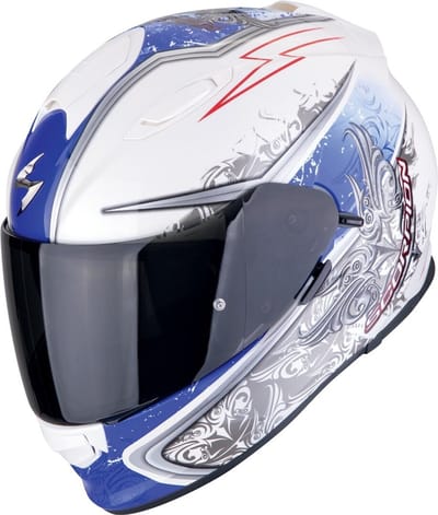 Scorpion Exo-491 Run White-Blue - Integraalhelm - Maat XS - Motorhelm - ECE 22-06 gekeurd