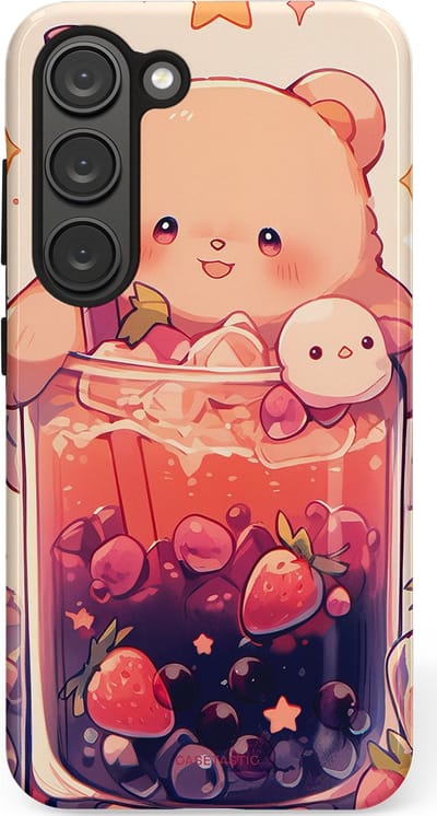 Casetastic Hoesje Geschikt voor Samsung S23 - Stijlvolle Beschermende Duo-layer Case - Beertjes Cocktail