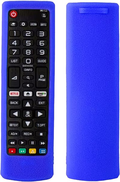 Ibley Beschermhoes voor LG AKB76037605/AKB75095308 afstandsbediening – Blauw – Siliconen Remote Case