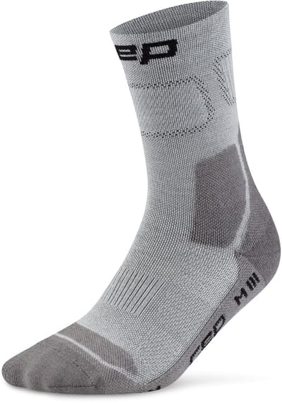 CEP Hiking Light Merino Mid-Cut Compressie - Grijs/Donkergrijs - Heren(39-42)
