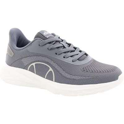 Ellesse Heren Como leren platte sportschoenen (Grijs)