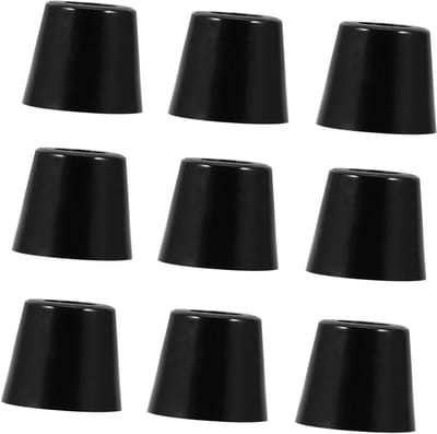 Rubberen Meubelvoetjes - Stoelpootdoppen Vloerbeschermers - Meubels Stabiliseren - Antislip en Geluidsdempend - 20x20x20 mm - Zwart