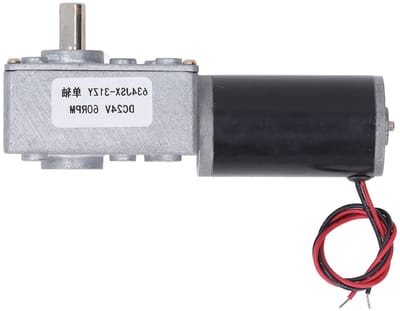 Multifunctionele Zelfremmende Schroefmotor met Messing Spiraal Gear, Omkeerbaar, DC24V voor Automatiseringsapparaten (60 rpm)