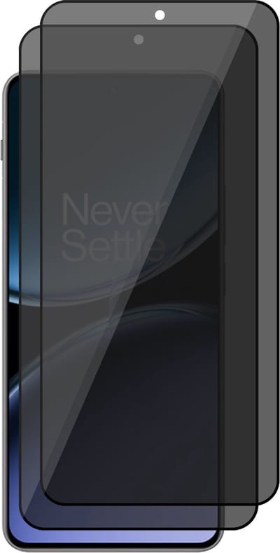 Privacy Screenprotector geschikt voor OnePlus Nord 4 - 2x Volledig Dekkend Glas Screen Protector