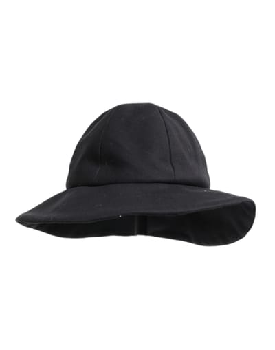 Dolce & Gabbana Zwarte Katoenen Brede Rand Bucket Hat