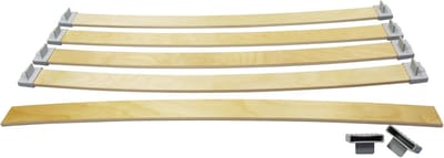 Houten Latten Set - Vlakke Latten - Bed Reparatie - Eenvoudige Montage - 55 mm x 8 mm - Houtkleur