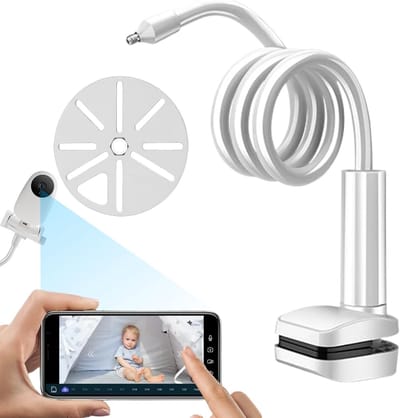 Baby Monitor Houder - Camera Beugel - Babykamer Overzicht - Flexibele Aanpassing - 15 x 10 x 6 cm - Meerkleurig