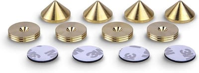Luidspreker Spikes - Boxen Spikes Kegels - Trillingen Dempen - Massief Messing - 20mm dia 20mm hoogte - Messing