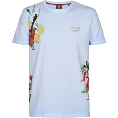 Petrol Industries Heren shirt m-2060-tsr673 5196 sky